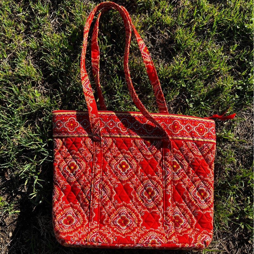 Vera Bradley Large Quilted Tote in “Paprika” - Picture 2 of 2
